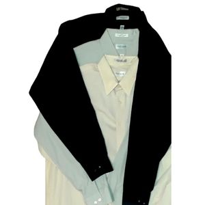 Van Heusen Men's 3 Dress Shirt Bundle - Size: 17.5 / 34-35